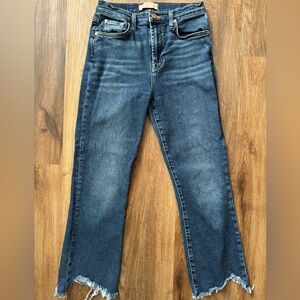 7 For All Mankind cropped HW slim kick Jean size 28